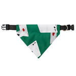 Falling Poker Cards Print Over The Collar Dog Bandana