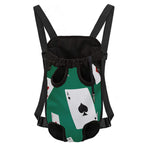 Falling Poker Cards Print Pet Carrier Backpack