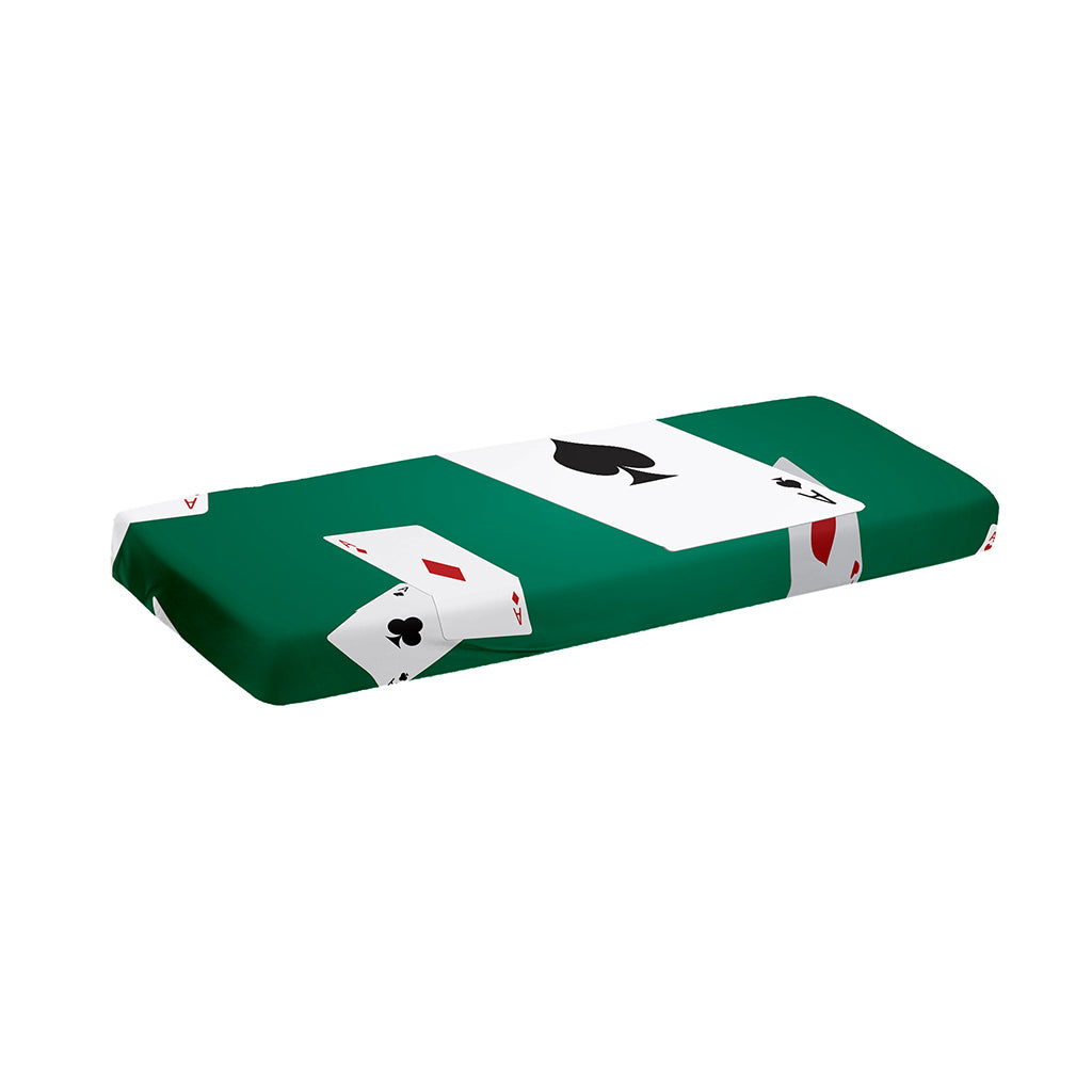 Falling Poker Cards Print Piano Keyboard Cover