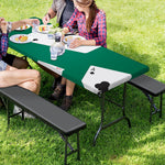 Falling Poker Cards Print Picnic Table Cover