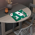 Falling Poker Cards Print Placemat
