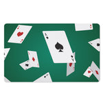 Falling Poker Cards Print Polyester Doormat