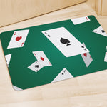 Falling Poker Cards Print Polyester Doormat