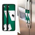 Falling Poker Cards Print Refrigerator Handle Covers