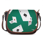 Falling Poker Cards Print Saddle Bag