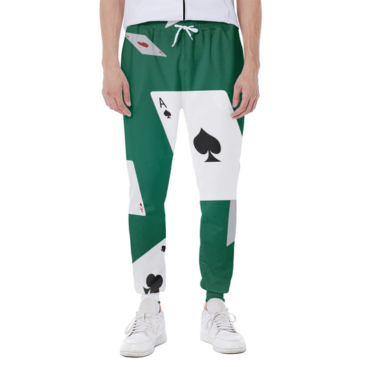 Falling Poker Cards Print Scuba Joggers