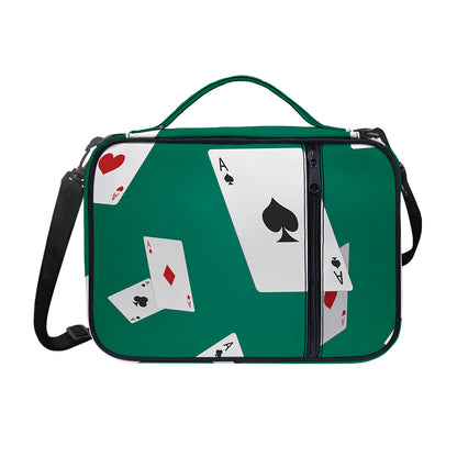 Falling Poker Cards Print Shoulder Strap Bible Bag