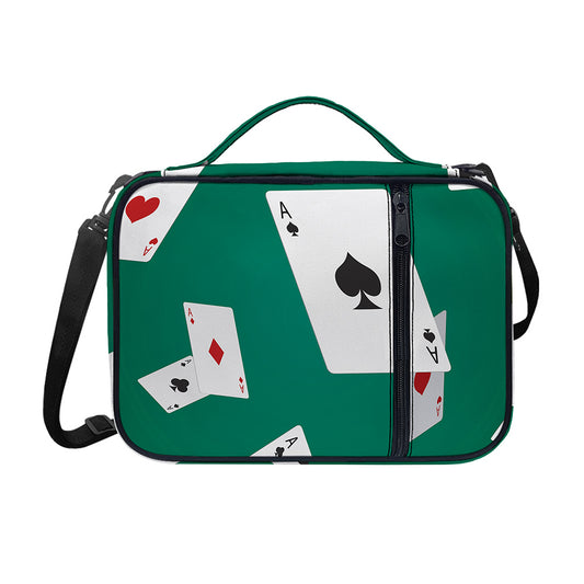 Falling Poker Cards Print Shoulder Strap Bible Bag