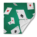 Falling Poker Cards Print Silk Bandana
