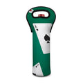 Falling Poker Cards Print Single Neoprene Wine Tote