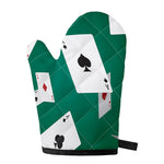 Falling Poker Cards Print Single Oven Mitt
