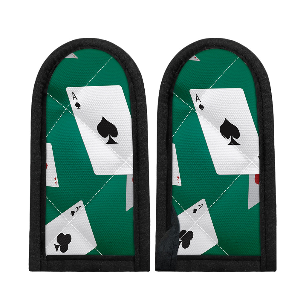 Falling Poker Cards Print Skillet Handle Cover