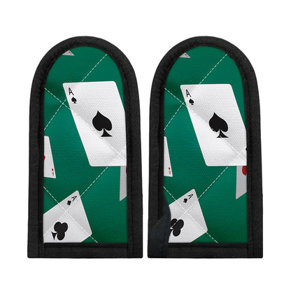 Falling Poker Cards Print Skillet Handle Cover