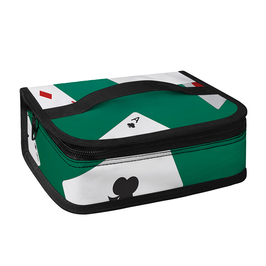 Falling Poker Cards Print Small Lunch Bag
