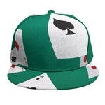 Falling Poker Cards Print Snapback Cap