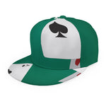 Falling Poker Cards Print Snapback Cap