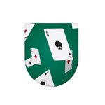 Falling Poker Cards Print Toilet Lid Cover