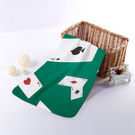 Falling Poker Cards Print Towel