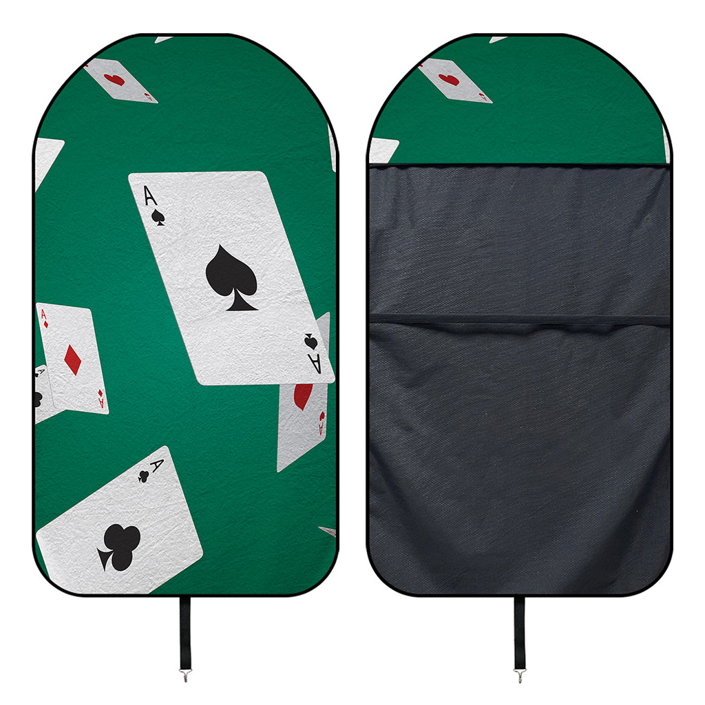 Falling Poker Cards Print Waterproof Car Seat Cover