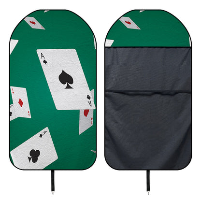 Falling Poker Cards Print Waterproof Car Seat Cover