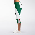 Falling Poker Cards Print Women's Capri Leggings