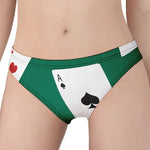 Falling Poker Cards Print Women's Panties