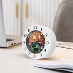 Falling Poker Chips Print Alarm Clock
