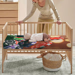 Falling Poker Chips Print Baby Crib Sheet