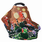 Falling Poker Chips Print Baby Seat Cover