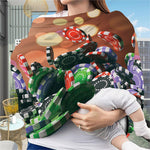 Falling Poker Chips Print Baby Seat Cover