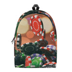 Falling Poker Chips Print Backpack