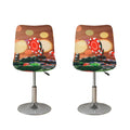 Falling Poker Chips Print Bar Stool Covers