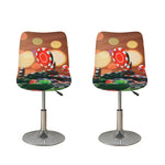 Falling Poker Chips Print Bar Stool Covers
