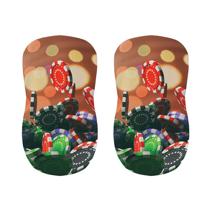 Falling Poker Chips Print Bar Stool Covers