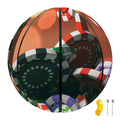Falling Poker Chips Print Basketball
