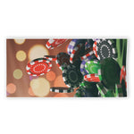 Falling Poker Chips Print Beach Towel