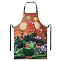 Falling Poker Chips Print Bib Apron With Pocket