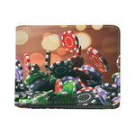 Falling Poker Chips Print Bifold Wallet