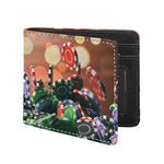Falling Poker Chips Print Bifold Wallet
