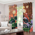 Falling Poker Chips Print Dimout Grommet Curtains
