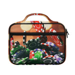 Falling Poker Chips Print Briefcase Bible Bag