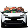 Falling Poker Chips Print Car Windshield Snow Cover