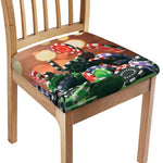 Falling Poker Chips Print Chair Cushion Cover