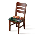 Falling Poker Chips Print Chair Cushion Cover