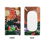 Falling Poker Chips Print Changing Pad Cover