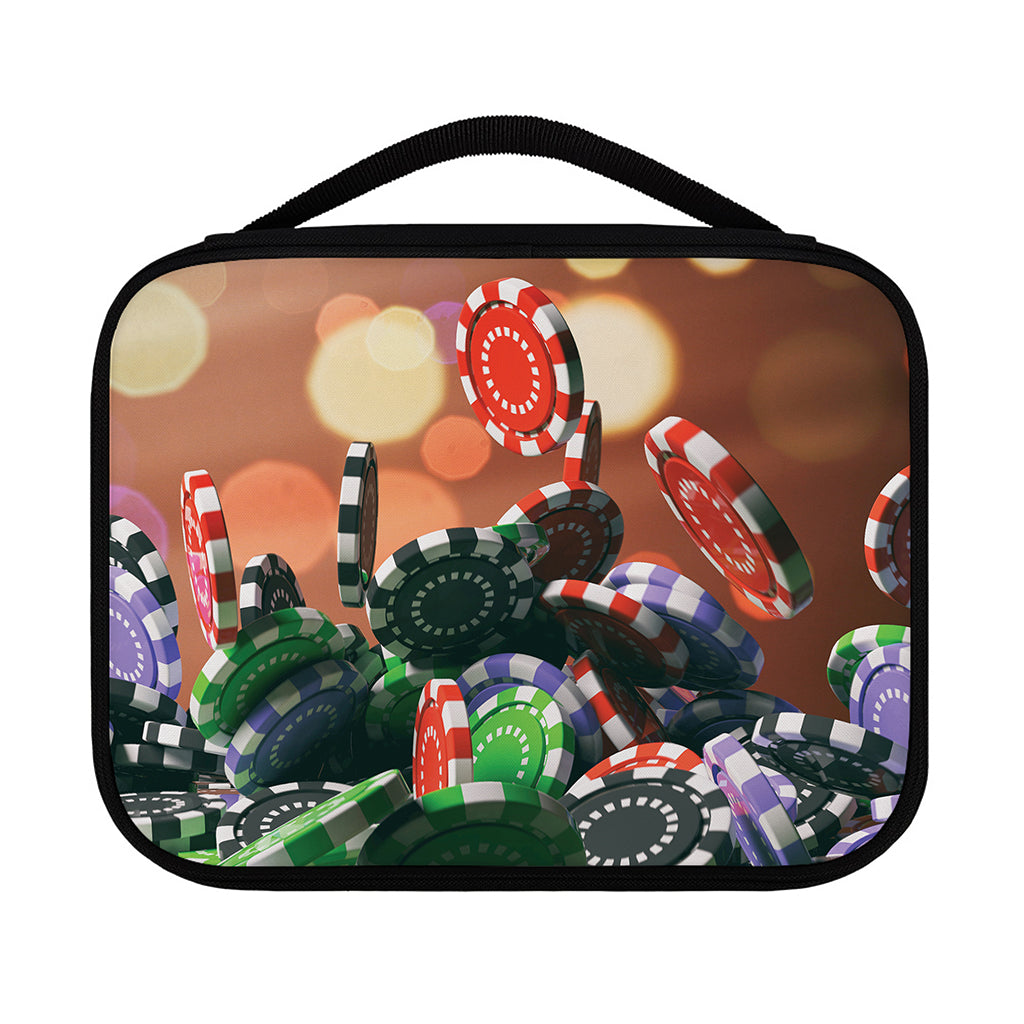 Falling Poker Chips Print Classic Bible Case