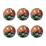 Falling Poker Chips Print Coaster Set