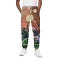 Falling Poker Chips Print Cotton Sweatpants