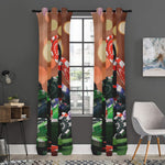 Falling Poker Chips Print Curtain