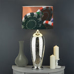 Falling Poker Chips Print Drum Lamp Shade